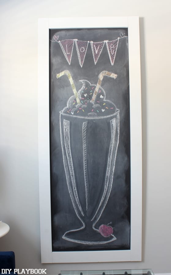 Giant Office Wall Chalkboard Love (& Ice Cream) DIY Playbook