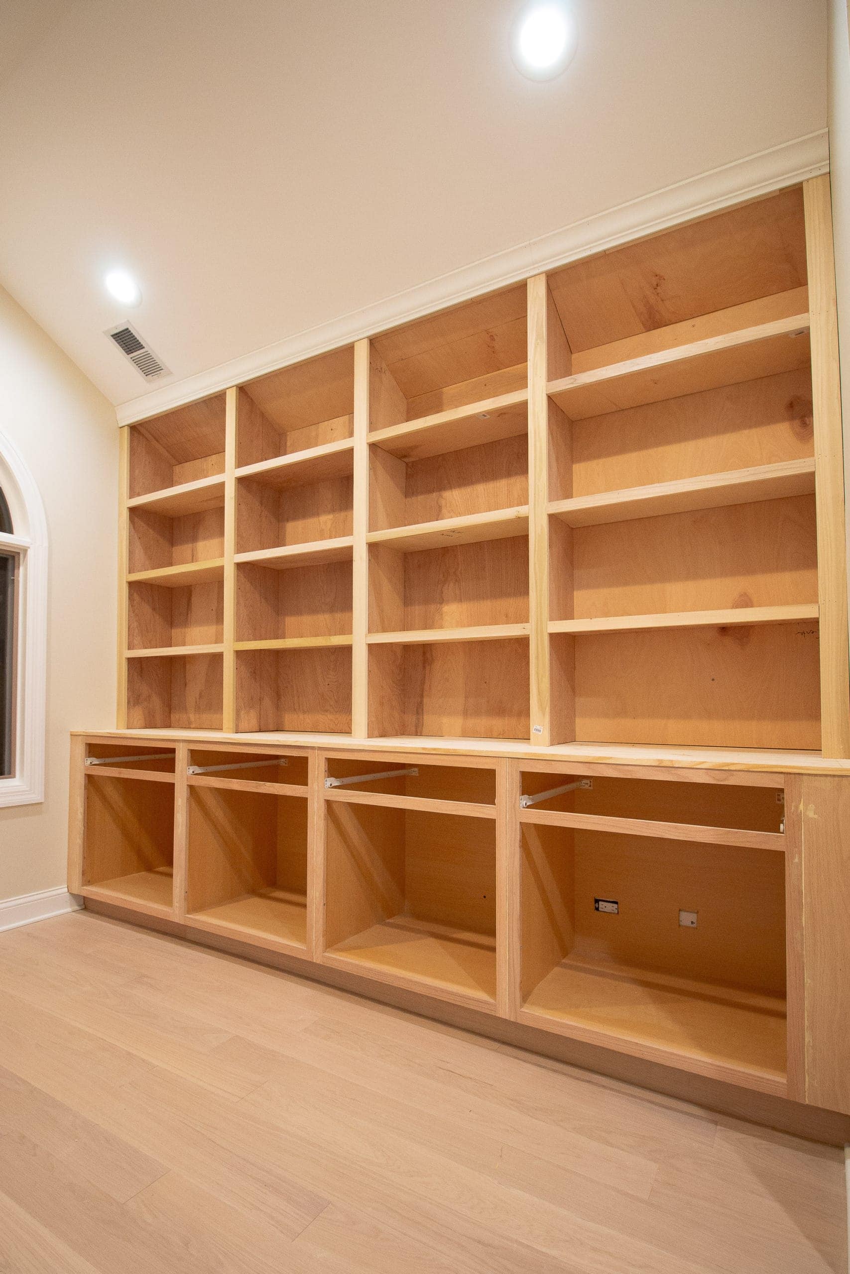 How To Make Your Own Built In Bookshelves Diy Built Ins From Ikea