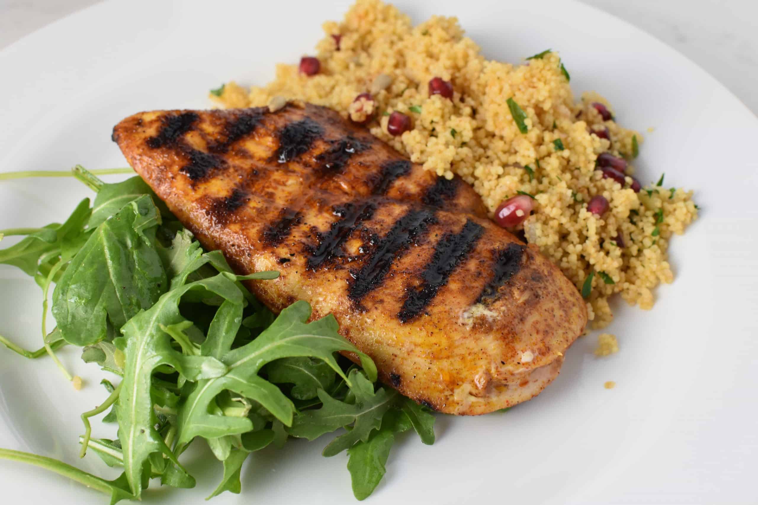 Moroccan Grilled Chicken with Pomegranate Couscous The Dizzy Cook