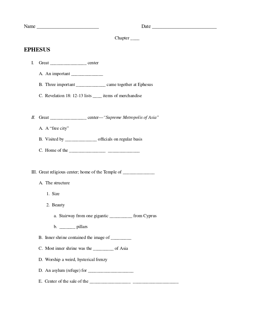 Twice Freed Chapter 06 Background on Ephesus The Dock for Learning