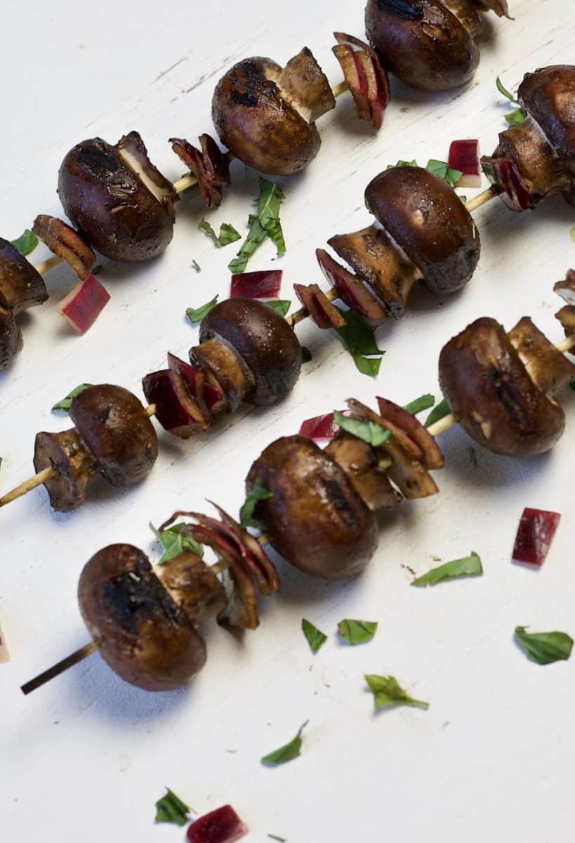 Grilled Mushroom Kabobs & Real Life Dinners The Domestic Dietitian