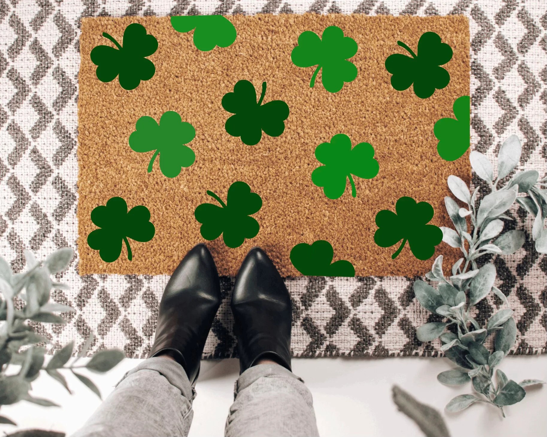 Shamrock Pattern The Doormat Company