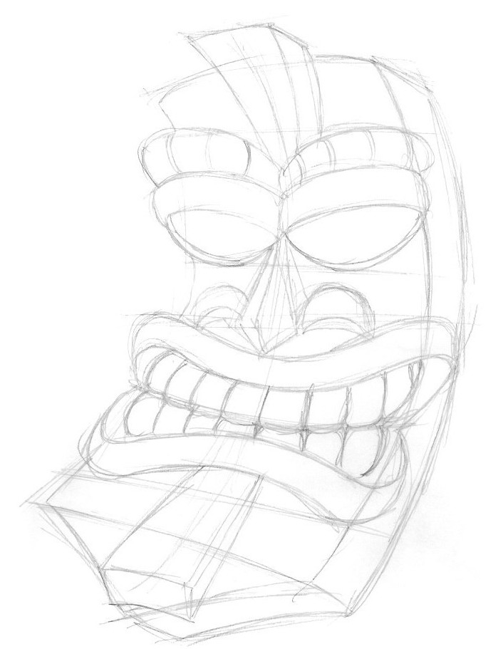Tiki Mask The Drawing Journey
