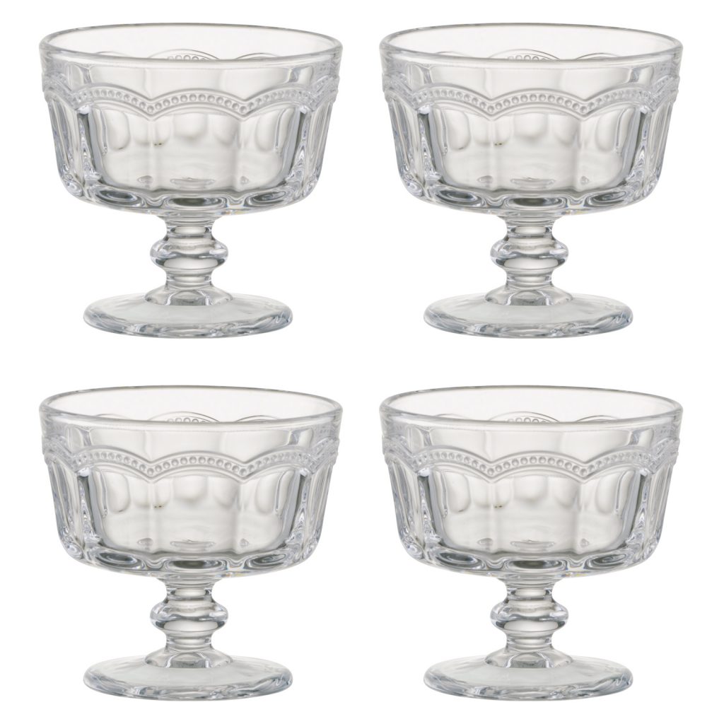 Set of 4 Pearl Ridge Mini Trifle Bowls The DRH Collection