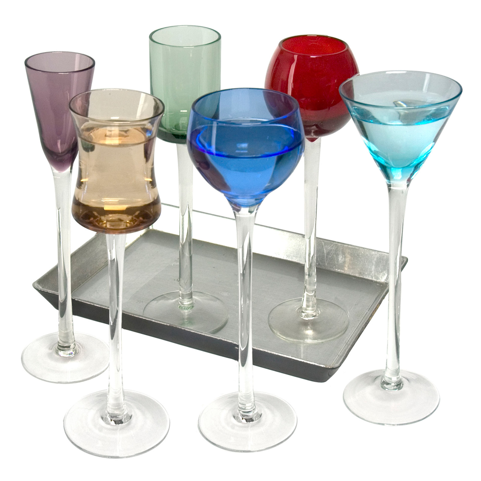 7 Piece Long Stem Liqueur Set The DRH Collection
