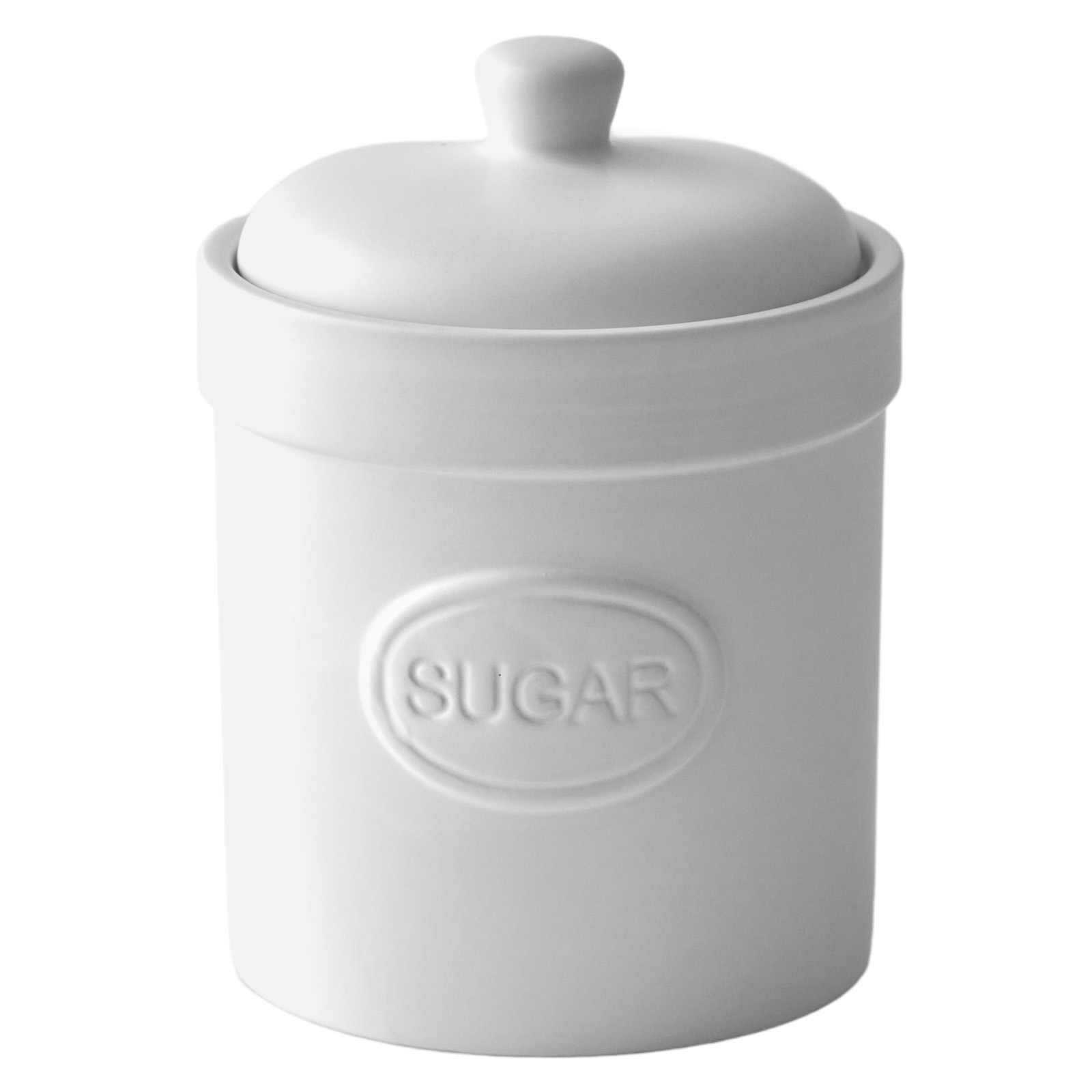 Sugar Canister Matte White The DRH Collection