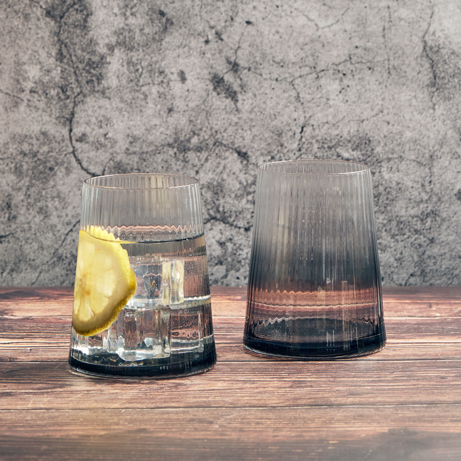 Set of 2 Empire DOF Tumblers Smoke The DRH Collection