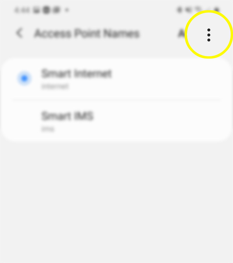 How to Reset Access Point Names (APN) Settings on Galaxy S20