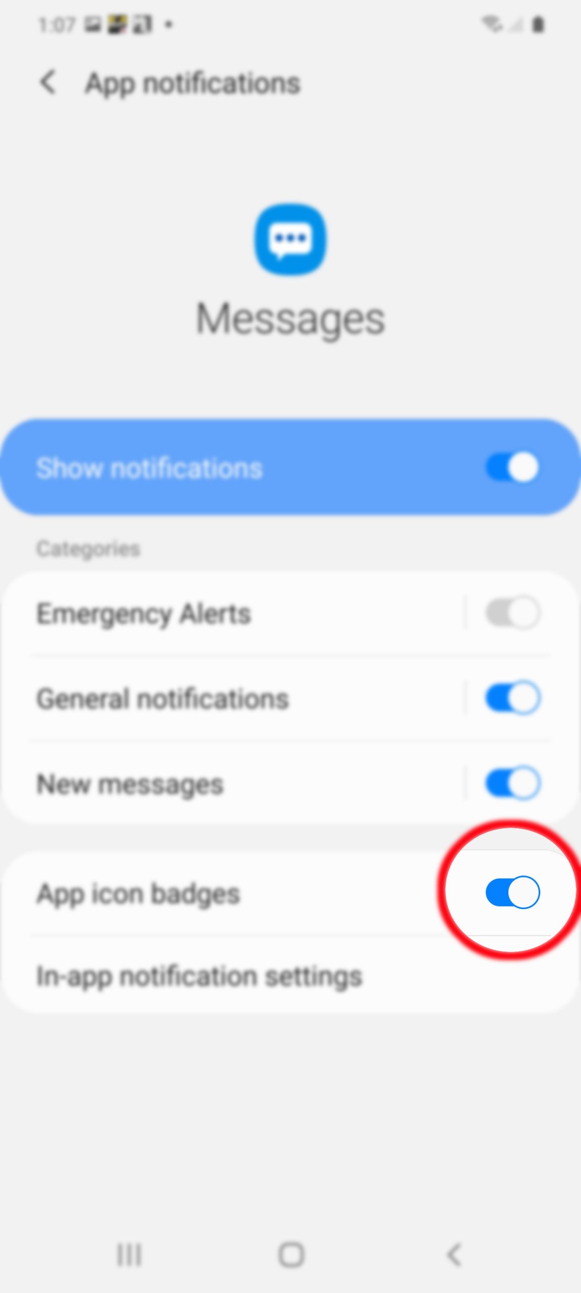 How to set up text notification on Galaxy S20