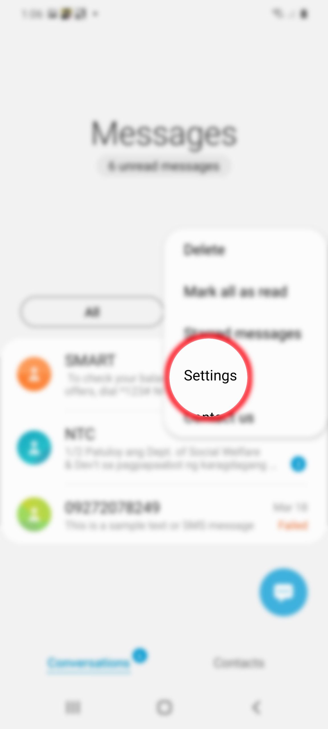 How to set up text notification on Galaxy S20