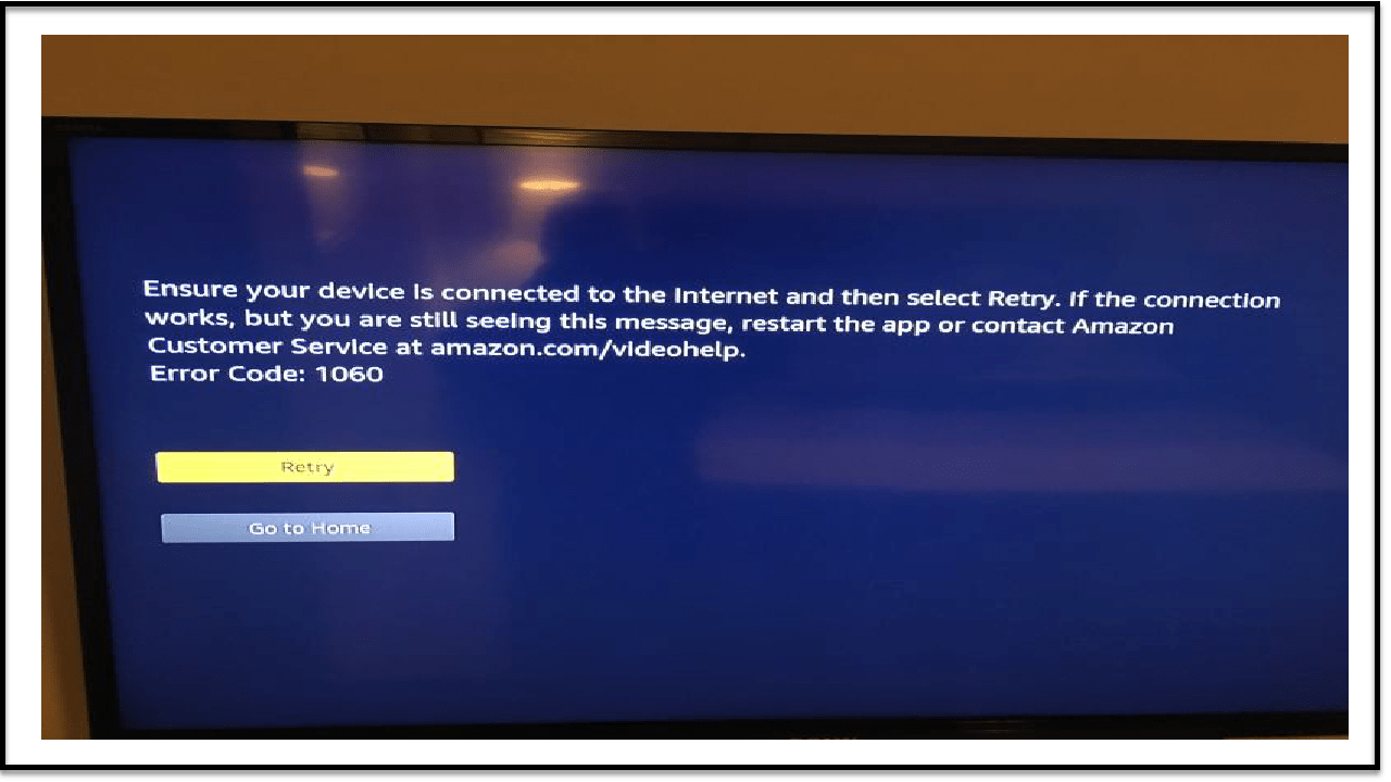 How To Fix Amazon Error Code 1060