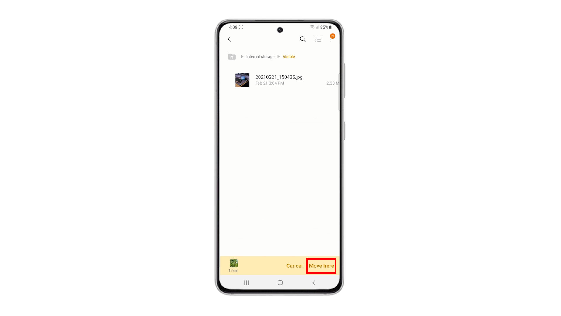 How to Move and Copy Files Between Folders on Samsung Galaxy S21