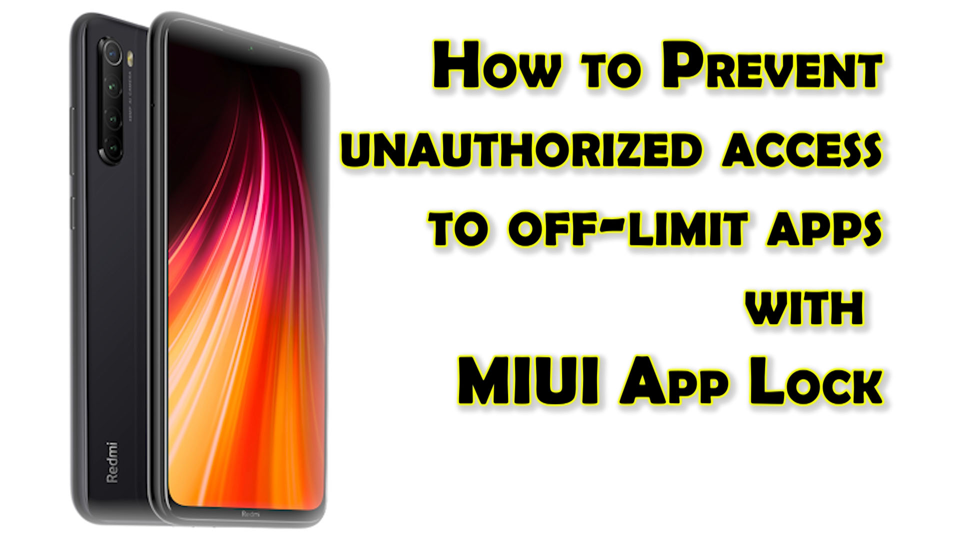 How to Activate App Lock on Redmi Note 8 Lock Apps with PIN, Pattern