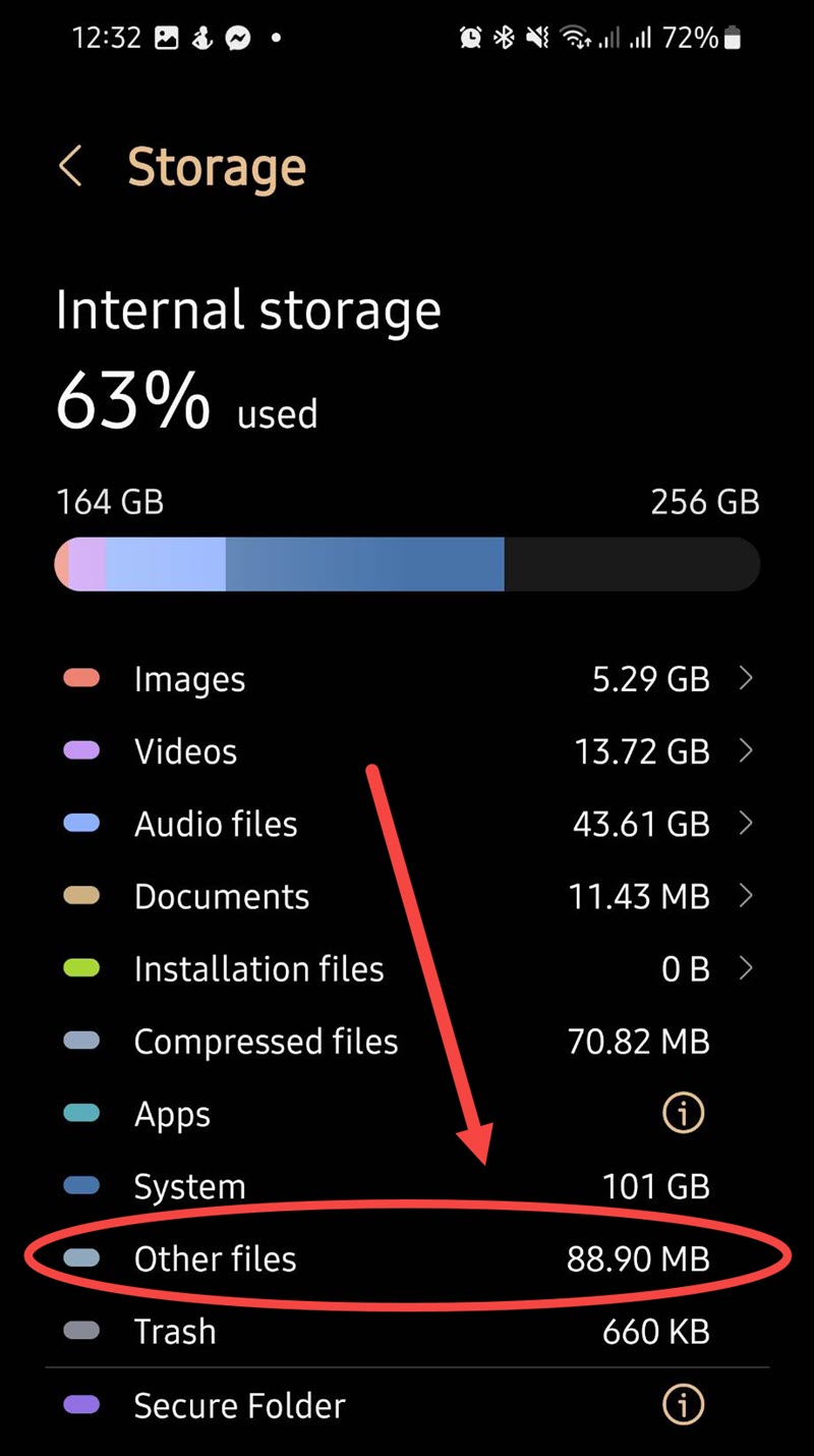 What Is “Other” Storage On Android Taking Up Space On Your Phone