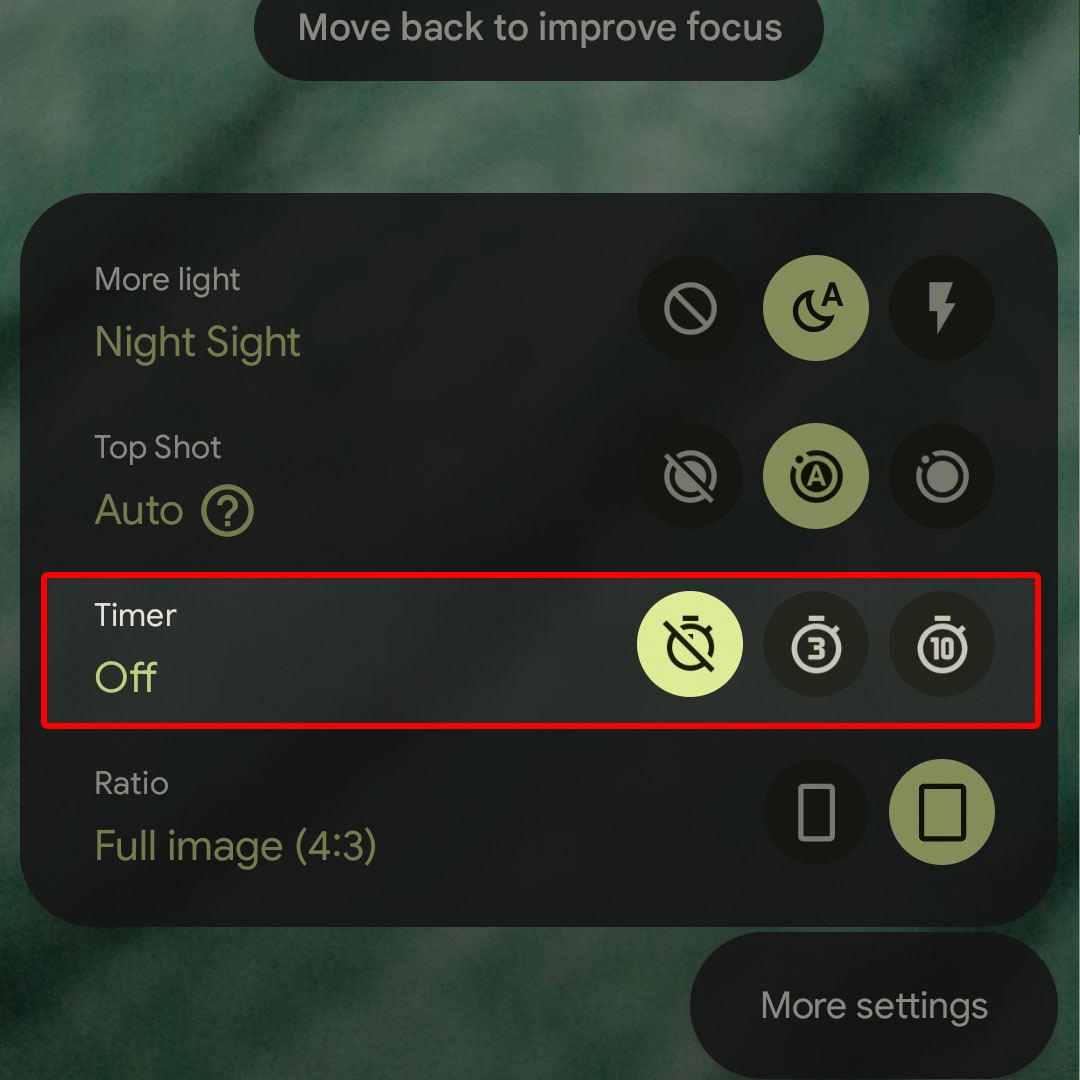 How to Enable Camera Timer On Google Pixel 7