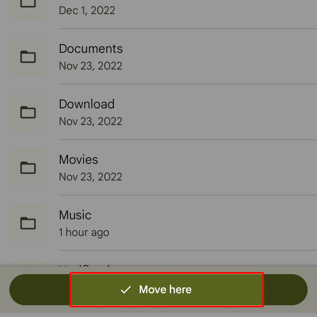 How to Move/Copy Files between Folders on Google Pixel 7