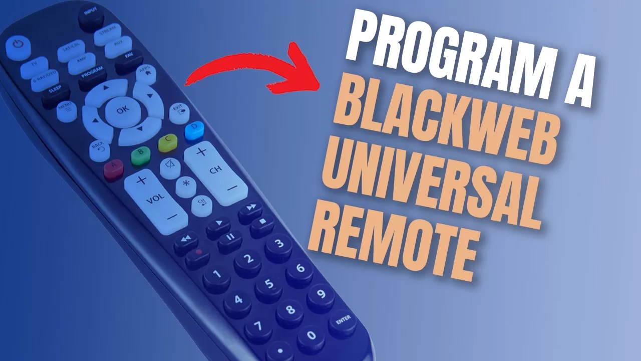How to Program a Blackweb Universal Remote
