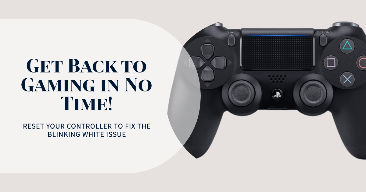 How To Fix The PS4 Controller Flashing White Issue