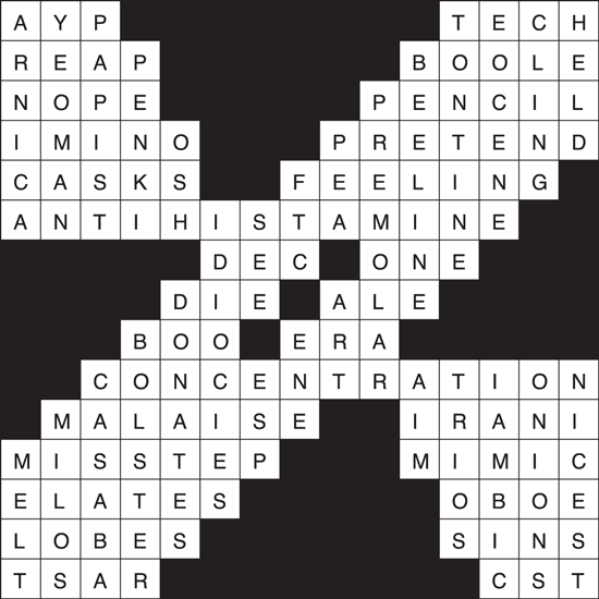 Crossword Puzzle Answers Week of 1/7/21 The Drummer and The Wright