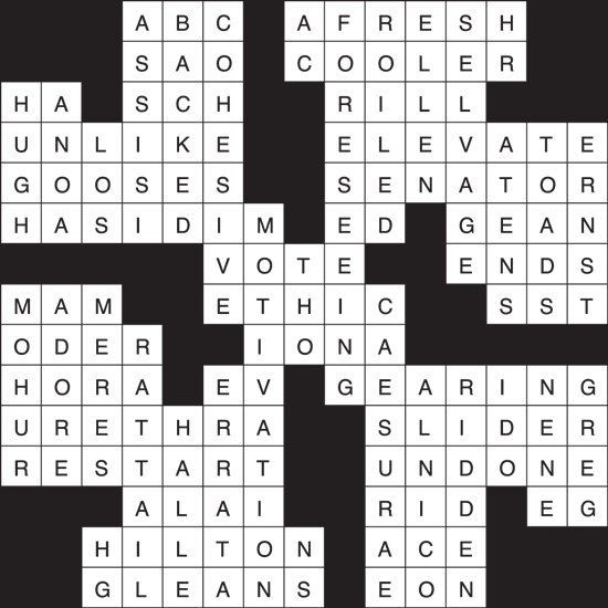 Crossword Puzzle Answers Week of 6/23/22 The Drummer and The Wright