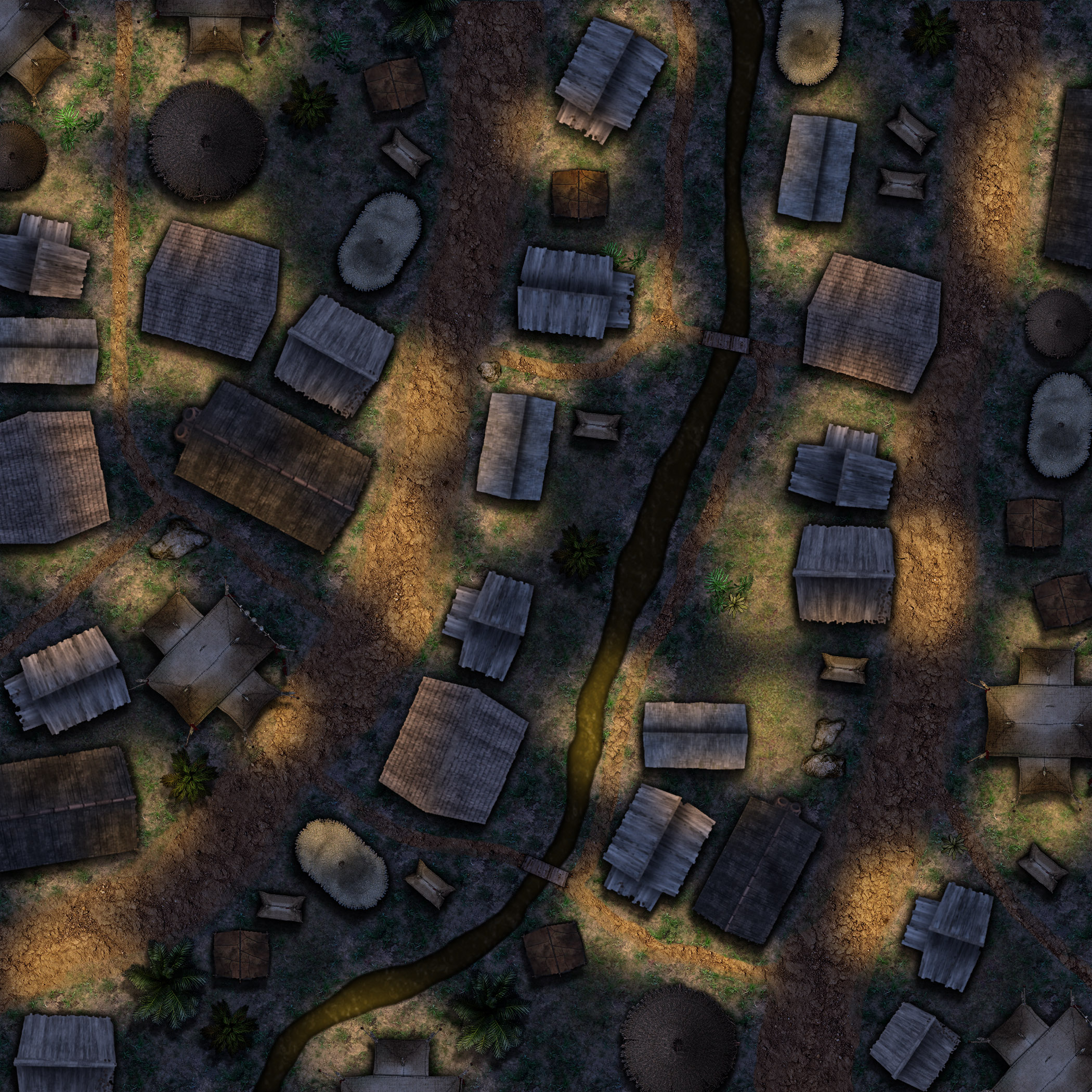 Slums Day and Night RPG Maps The Dungeon Geek