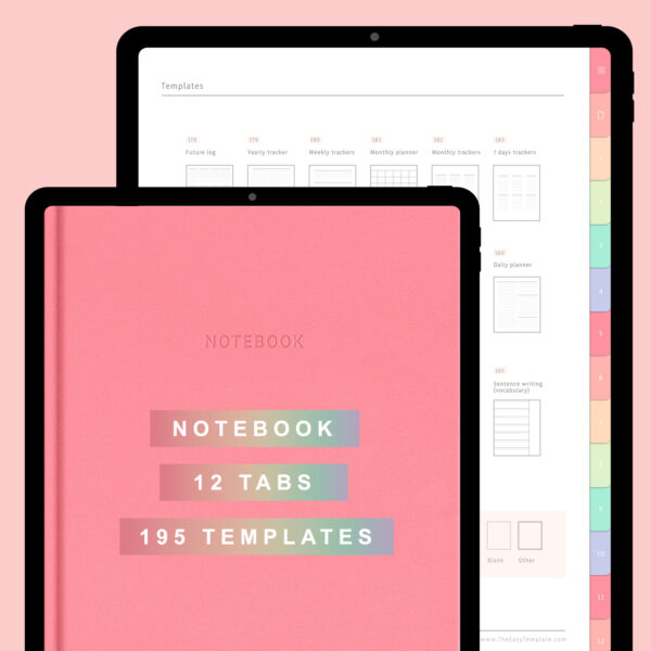 2021 Digital Planner for iPad and Android Tablets with AZ Notebook
