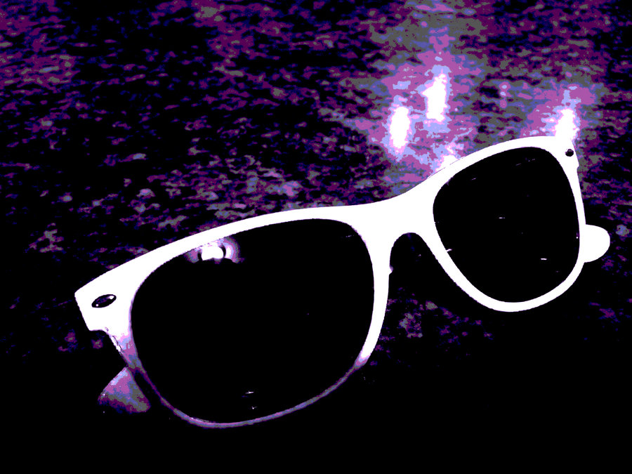 Wearing sunglasses at night