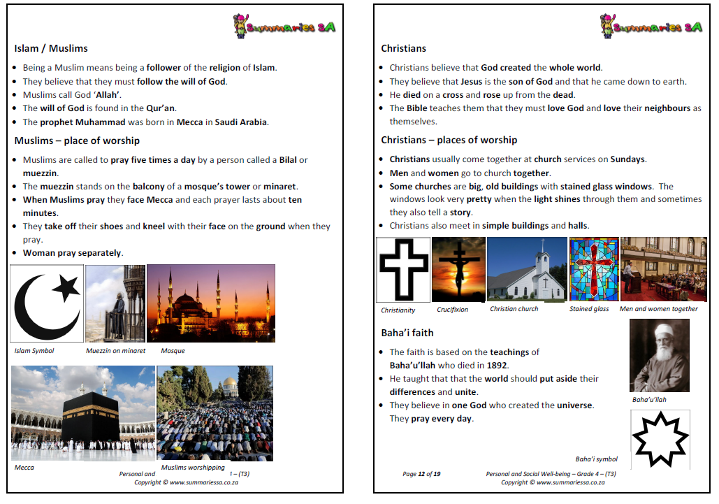 Grade 4 Life Skills (Personal and Social Wellbeing) (LS/PSW) Term 3 TES