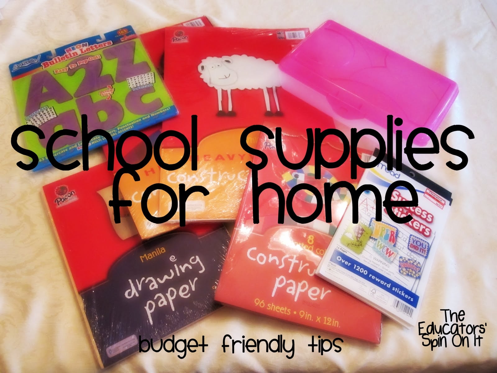Time to Shop for School Supplies for home The Educators' Spin On It