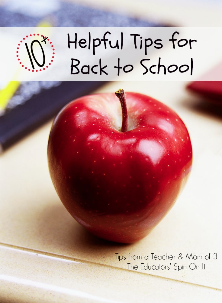 Top Ten Back to School Tips for Home and School The Educators' Spin On It