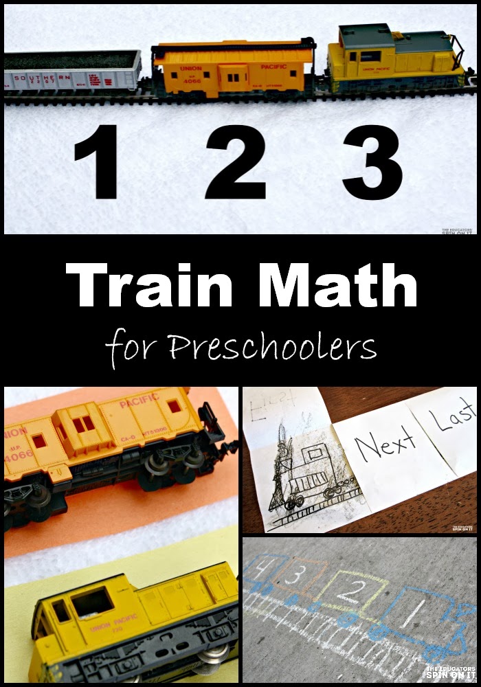 Preschool Math Activities; Learn with Trains The Educators' Spin On It