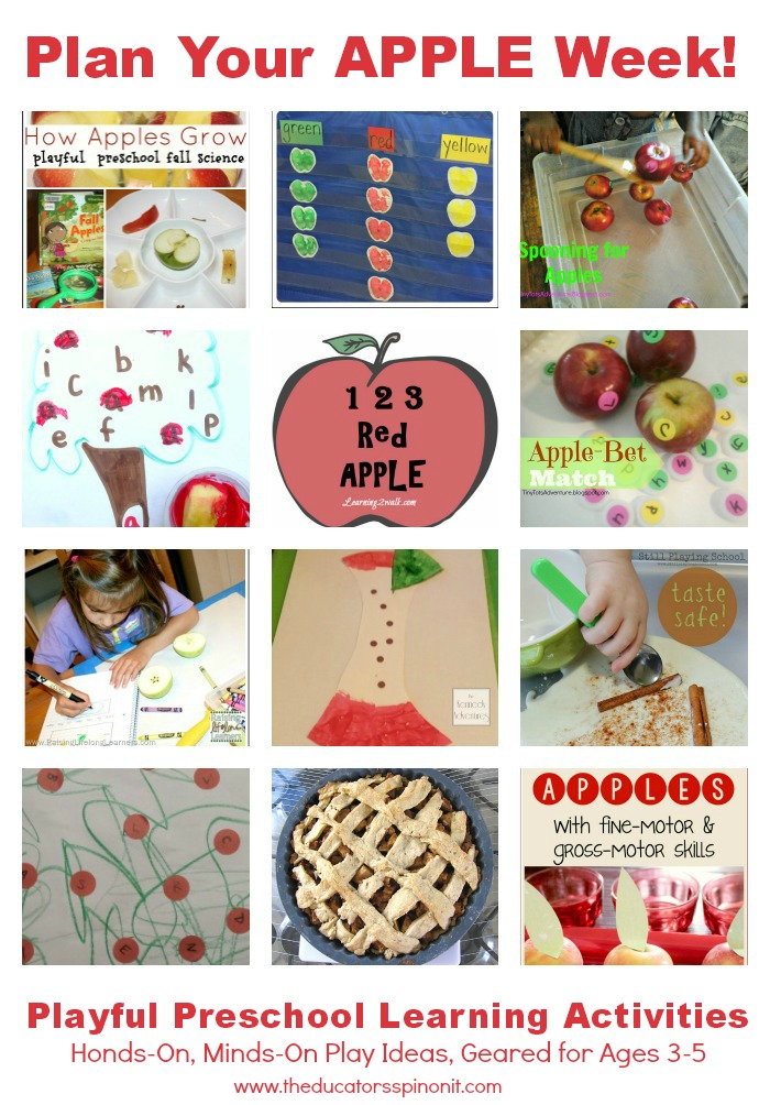 HandsOn Preschool Apple Theme Activities for Teachers and Parents