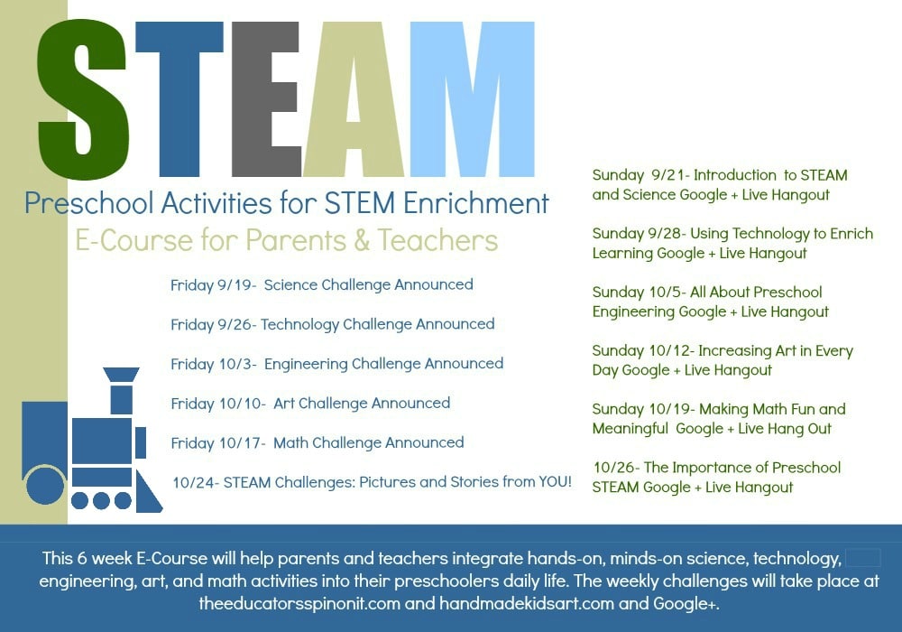 Preschool Technology Challenge and Tips Week 2 of STEAM ECourse for