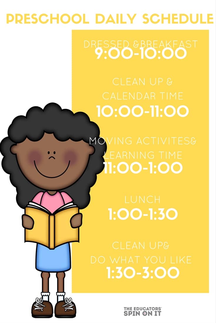 Preschool Daily Schedules