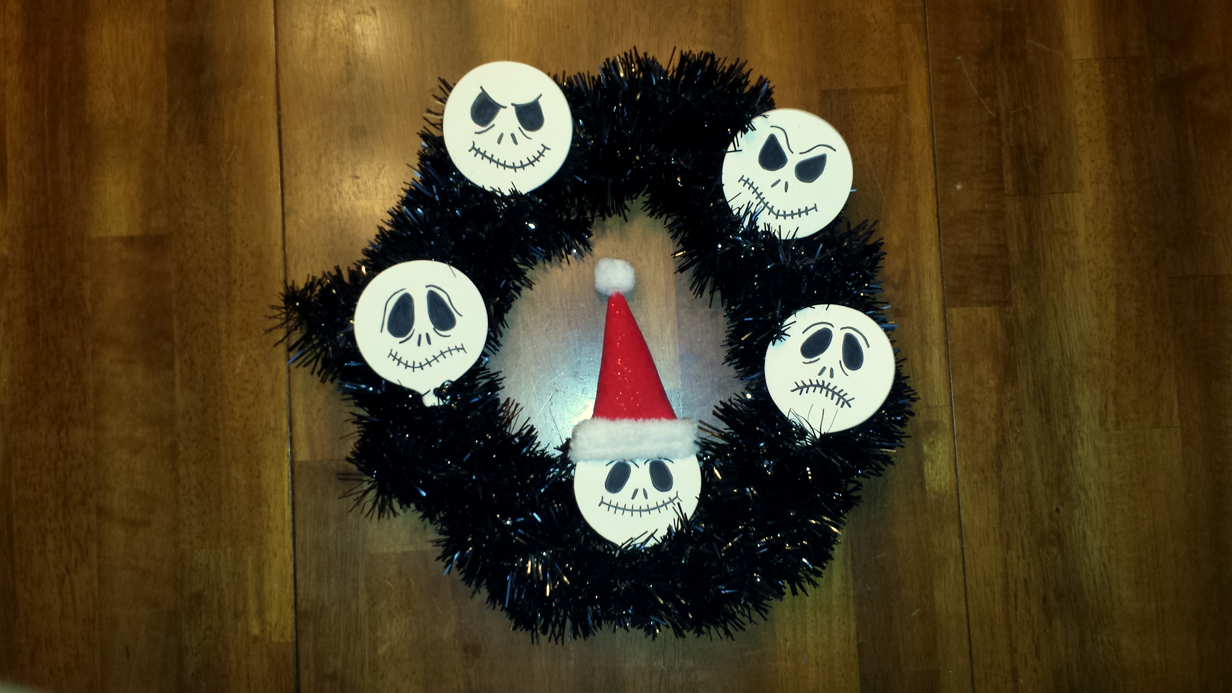 Craft Nightmare Before Christmas wreath The Enchanted Manor