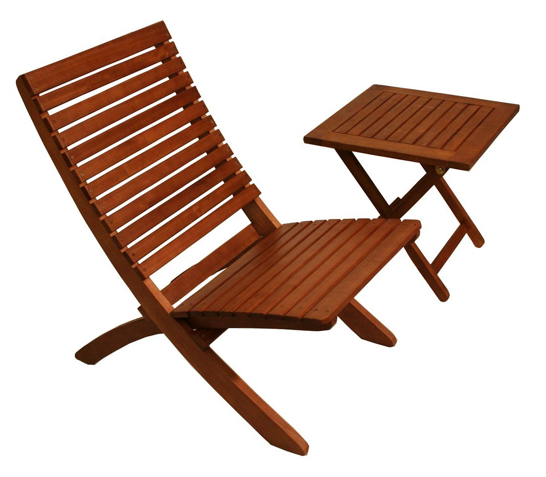 Folding Side Table Set