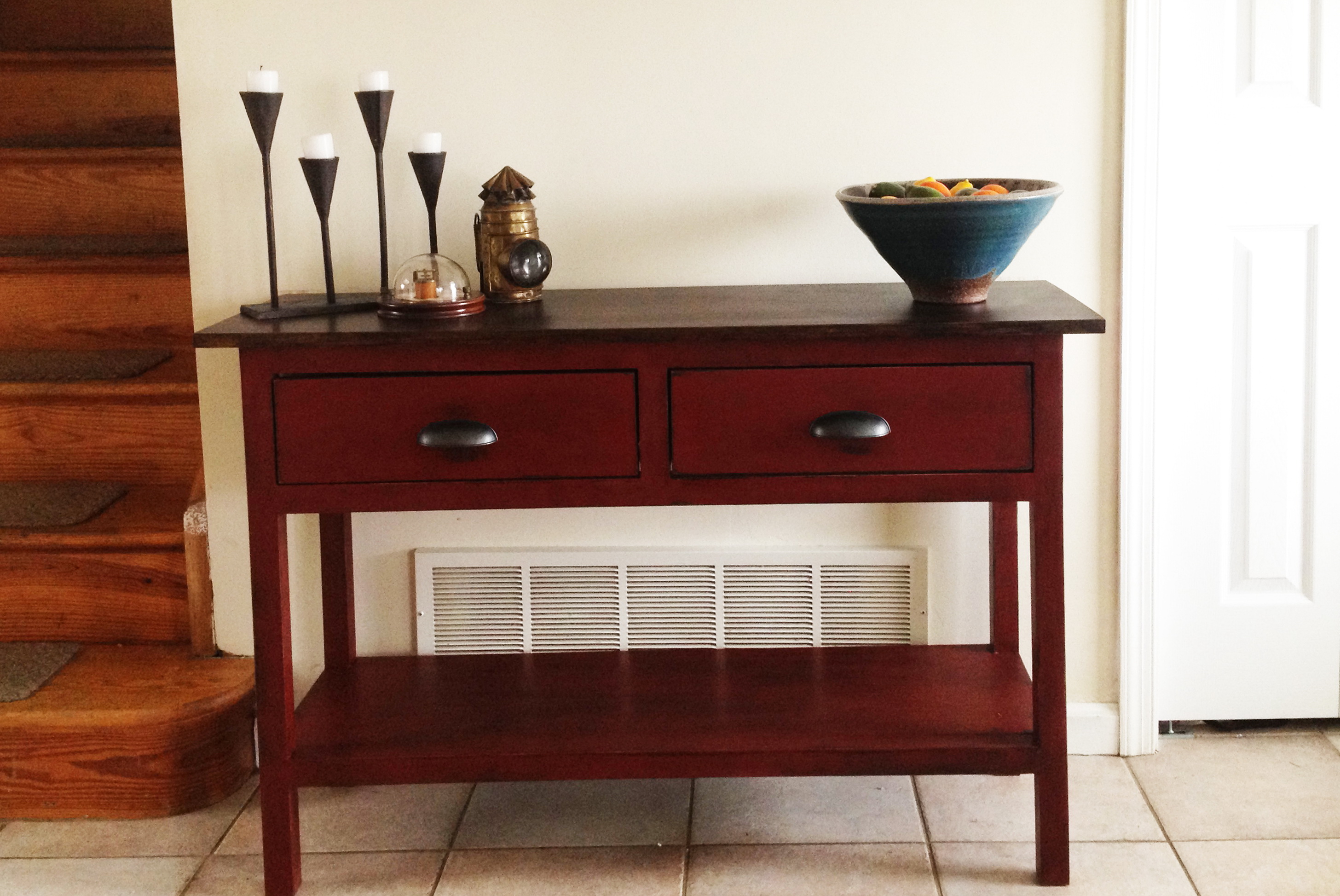 Red Console Table Target