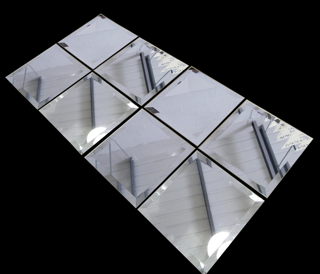 Rectangular Beveled Mirror Tiles