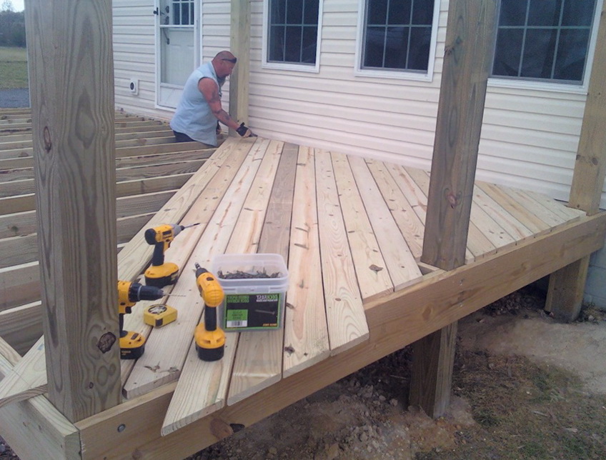 Installing Trex Decking Diagonal