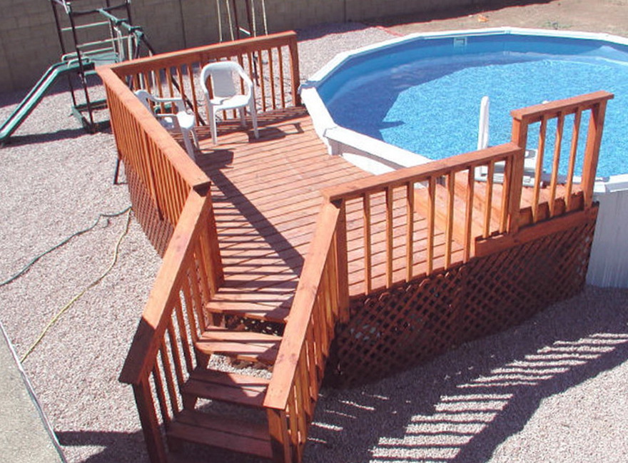 Pool Deck Steps Designs