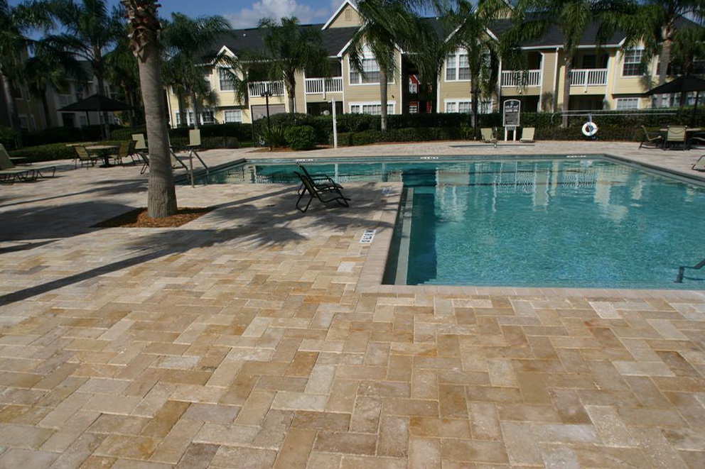 Acrylic Pool Deck Vs Pavers