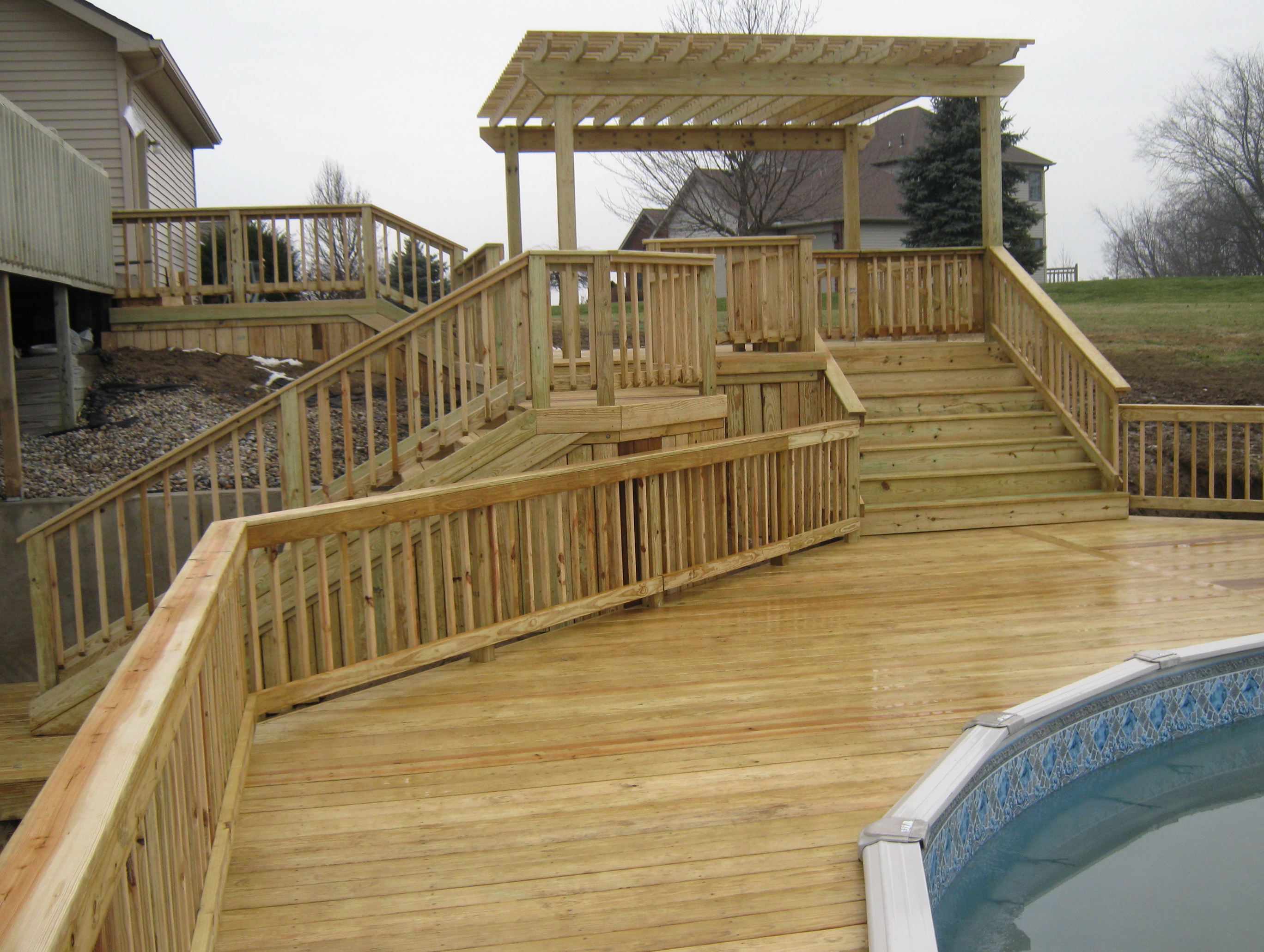 Ground Level Deck Steps