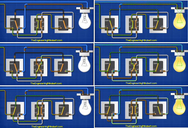 Wiring Diagram For 2 Way And Intermediate Lighting Circuit Search
