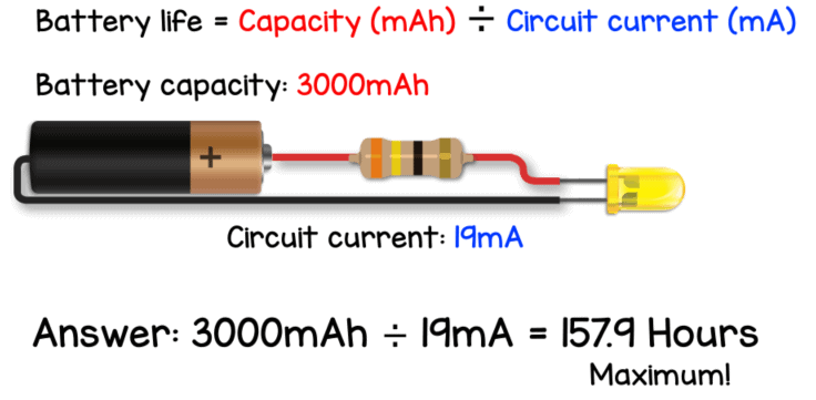 Batterylifecalculation The Engineering Mindset