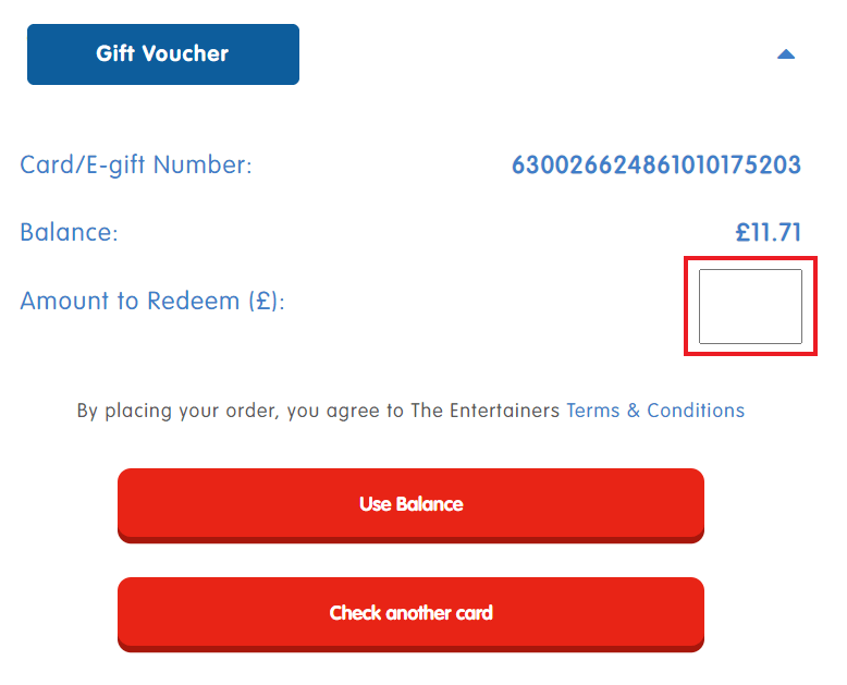 How to redeem an Entertainer Gift Card. The Entertainer