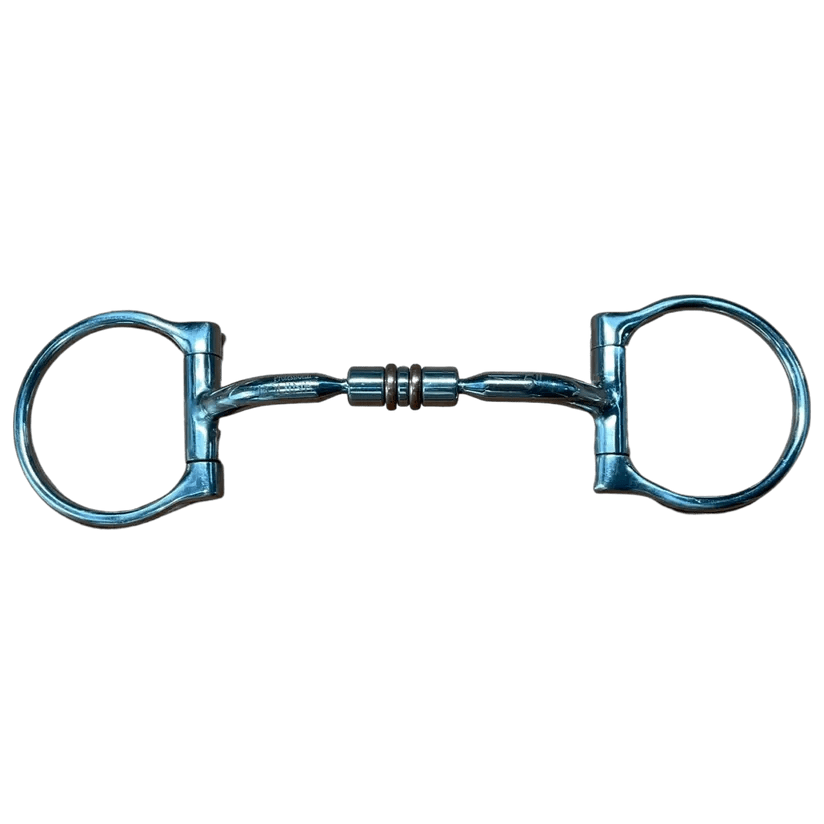 Stainless Steel Mouth DRing Comfort Snaffle Horse Bit Copper Rollers