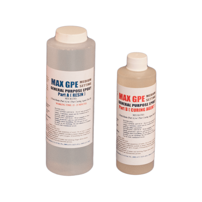 MAX GPE CLEAR 24 OZ. EPOXY RESIN LOW COST STYROFOAM SAFE GLUE COATING