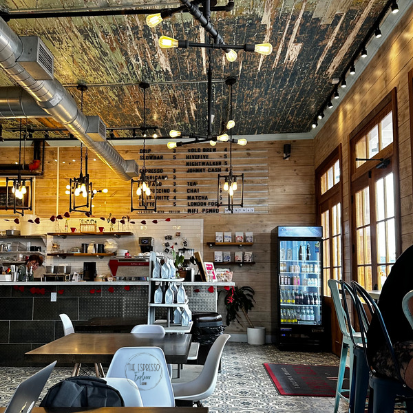 A quick morning stop for local coffee in Galveston The Espresso Explorer