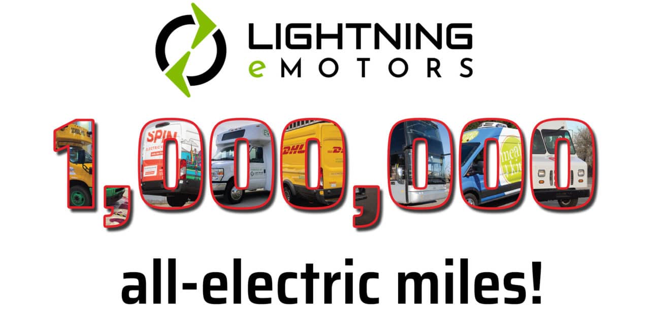 Lightning eMotors AllElectric Fleet Crosses 1 Million Mile Benchmark