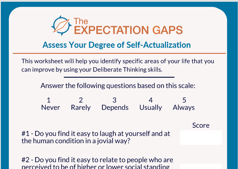 ️Self Actualization Worksheet Free Download Qstion.co